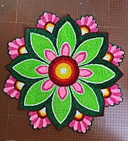 Rangoli Mat - D030 -3ft