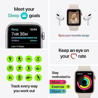 Apple Watch SE (GPS, 44mm) - Space Grey Aluminium Case