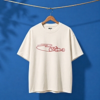 F1 - Car Embroidered T-Shirt | Oversized Fit