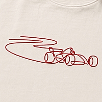 F1 - Car Embroidered T-Shirt | Oversized Fit