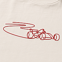 F1 - Car Embroidered T-Shirt | Oversized Fit