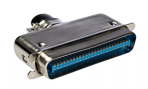 RS PRO 50-Pin Male Straight Cable Mount SCSI Connector – Solder Type Servo Motor Connector