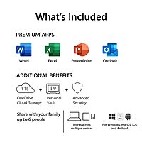 Microsoft 365 Family – 6 Users, 6TB Cloud – 12-Month Subscription (Email Delivery)
