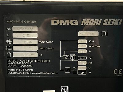 DMG Mori Seiki DMU 50 Ecoline
