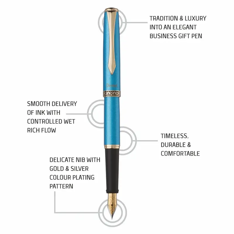 PENTEL F700 M STERLING FP SKY BLUE BODY - BLUE INK SM-C PENTEL F700 M STERLING FP SKY BLUE BODY - BLUE INK SM-C