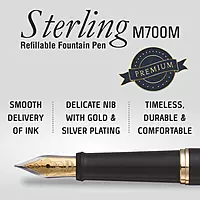 PENTEL F700 M STERLING FP BK BODY - BLK INK AM-A
