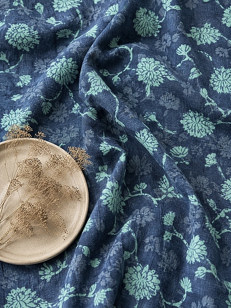 Cotton Indigo Akola Dabu  Block Print