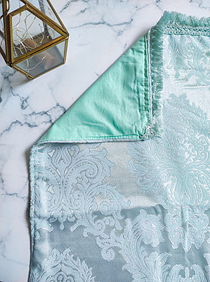 Muhit Teal Luxury Prayer Mat - Personalized Muhit Teal Luxury Prayer Mat - Personalized