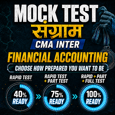 CMA Inter Financial Accounting (Paper 6) - Mock Test