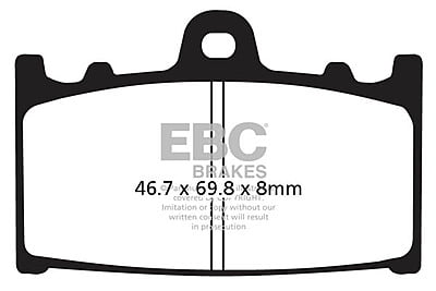 EBC Brakes FA158HH Double-H Series Sintered Brake Pads