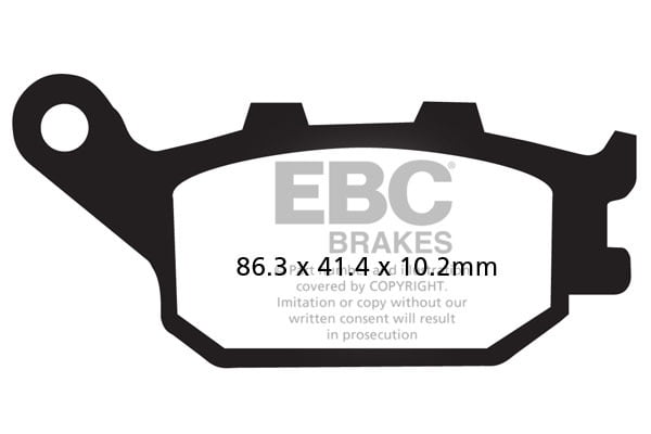 EBC Brakes FA174HH Double-H Series Sintered Brake Pads
