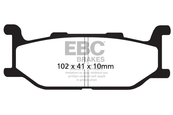 EBC Brakes FA179HH Double-H Series Sintered Brake Pads