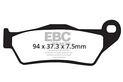 EBC Brakes FA181HH Double-H Series Sintered Brake Pads