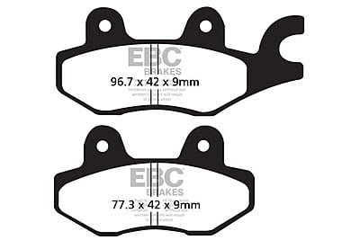 EBC Brakes FA197HH Double-H Series Sintered Brake Pads