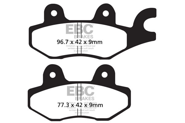 EBC Brakes FA197HH Double-H Series Sintered Brake Pads