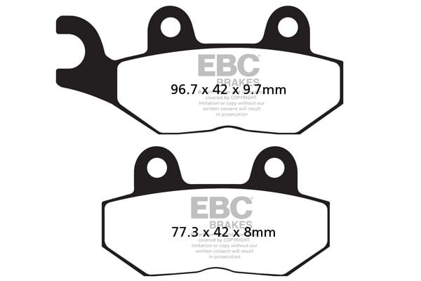 EBC Brakes FA214/2HH Double-H Series Sintered Brake Pads EBC Brakes FA214/2HH Double-H Series Sintered Brake Pads