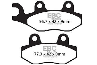 EBC Brakes FA228HH Double-H Series Sintered Brake Pads