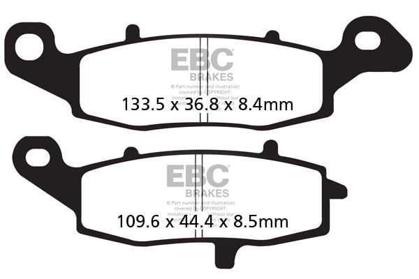 EBC Brakes FA229HH Double-H Series Sintered Brake Pads EBC Brakes FA229HH Double-H Series Sintered Brake Pads