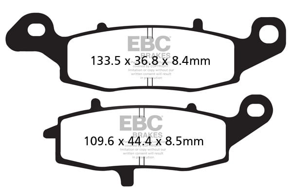 EBC Brakes FA231HH Double-H Series Sintered Brake Pads EBC Brakes FA231HH Double-H Series Sintered Brake Pads