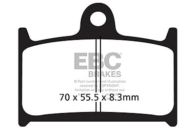 EBC Brakes FA236HH Double-H Series Sintered Brake Pads