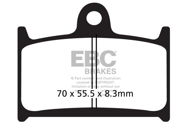 EBC Brakes FA236HH Double-H Series Sintered Brake Pads EBC Brakes FA236HH Double-H Series Sintered Brake Pads