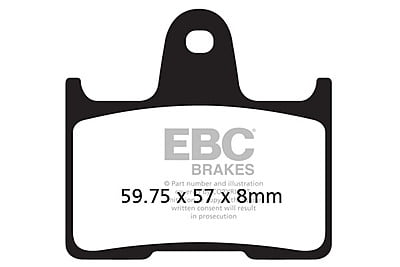 EBC Brakes FA254HH Double-H Series Sintered Brake Pads