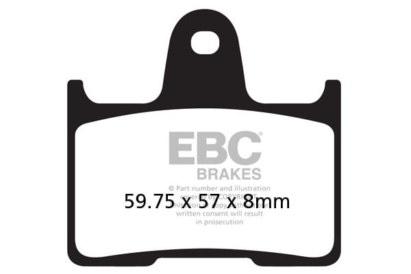 EBC Brakes FA254HH Double-H Series Sintered Brake Pads EBC Brakes FA254HH Double-H Series Sintered Brake Pads