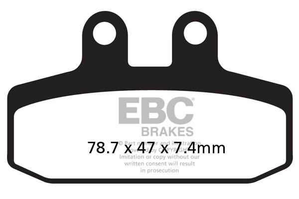 EBC Brakes FA256HH Double-H Series Sintered Brake Pads EBC Brakes FA256HH Double-H Series Sintered Brake Pads