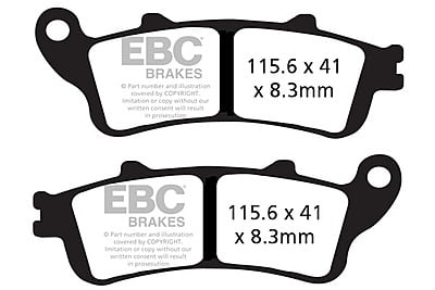 EBC Brakes FA261HH Double-H Series Sintered Brake Pads
