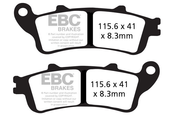 EBC Brakes FA261HH Double-H Series Sintered Brake Pads