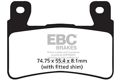 EBC Brakes FA265HH Double-H Series Sintered Brake Pads