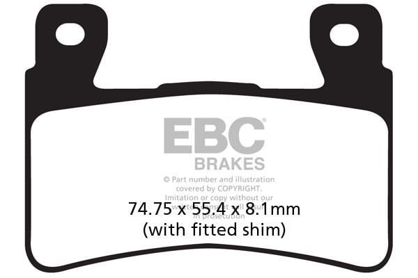 EBC Brakes FA265HH Double-H Series Sintered Brake Pads EBC Brakes FA265HH Double-H Series Sintered Brake Pads