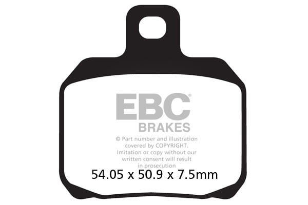 EBC Brakes FA266HH Double-H Series Sintered Brake Pads