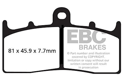 EBC Brakes FA294HH Double-H Series Sintered Brake Pads