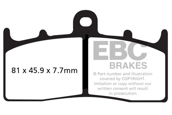 EBC Brakes FA294HH Double-H Series Sintered Brake Pads