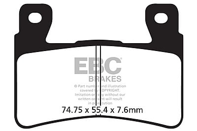 EBC Brakes FA296HH Double-H Series Sintered Brake Pads