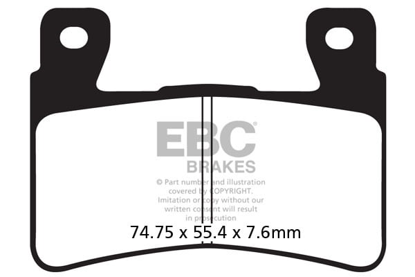 EBC Brakes FA296HH Double-H Series Sintered Brake Pads