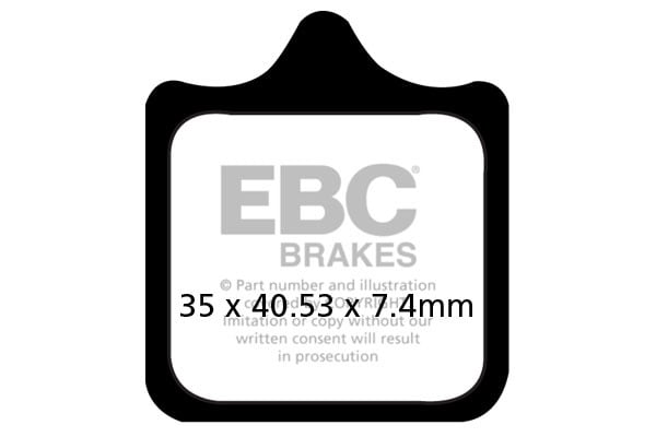 EBC Brakes FA322/4HH Double-H Series Sintered Brake Pads