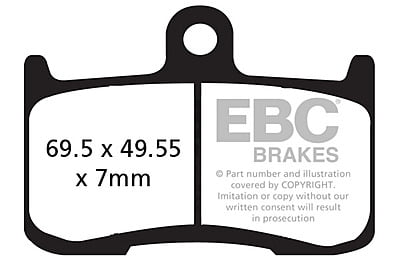 EBC Brakes FA347HH Double-H Series Sintered Brake Pads