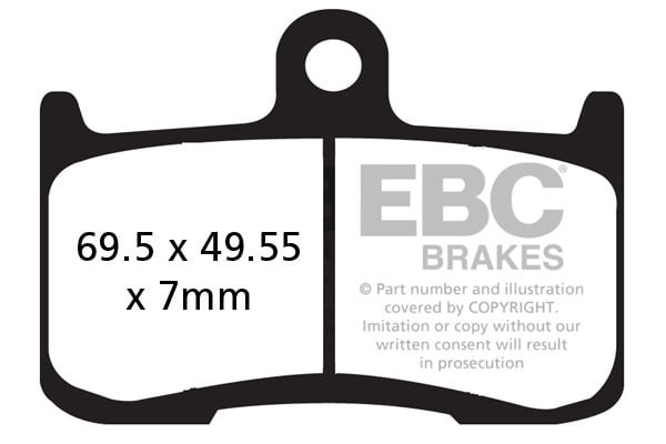 EBC Brakes FA347HH Double-H Series Sintered Brake Pads EBC Brakes FA347HH Double-H Series Sintered Brake Pads