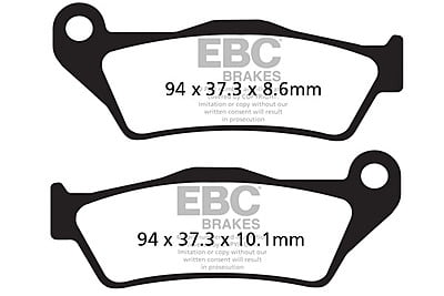 EBC Brakes FA363HH Double-H Series Sintered Brake Pads