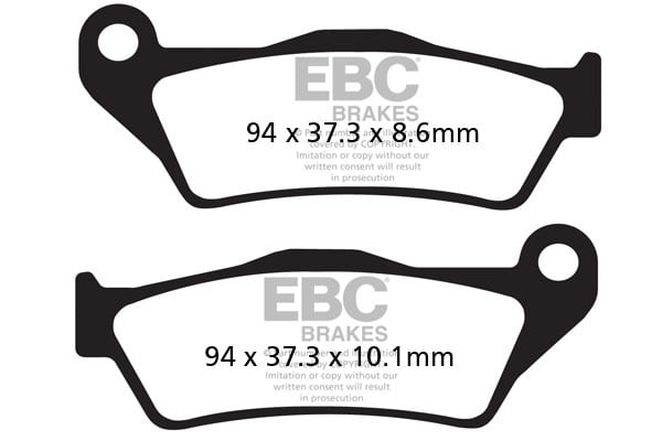 EBC Brakes FA363HH Double-H Series Sintered Brake Pads EBC Brakes FA363HH Double-H Series Sintered Brake Pads