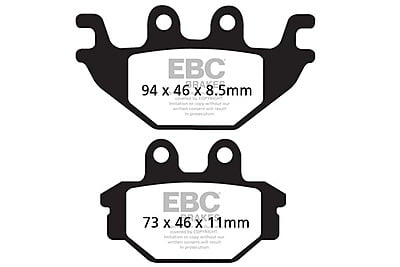 EBC Brakes FA377HH Double-H Series Sintered Brake Pads