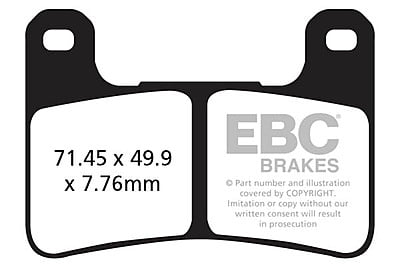 EBC Brakes FA379HH Double-H Series Sintered Brake Pads