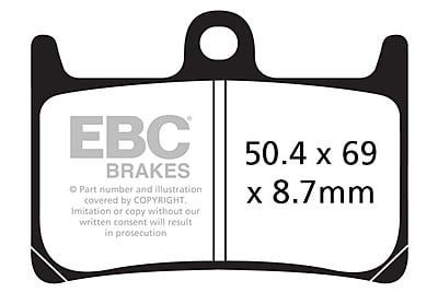 EBC Brakes FA380HH Double-H Series Sintered Brake Pads