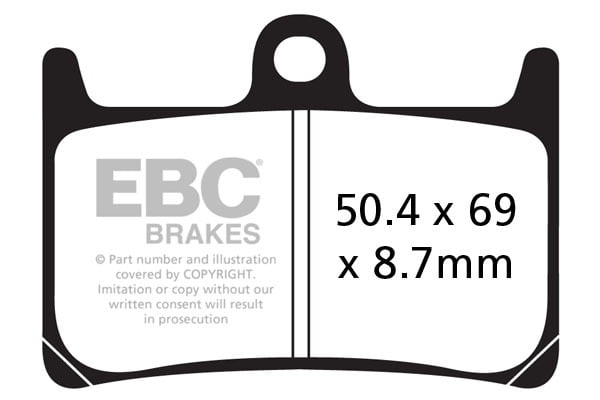 EBC Brakes FA380HH Double-H Series Sintered Brake Pads EBC Brakes FA380HH Double-H Series Sintered Brake Pads