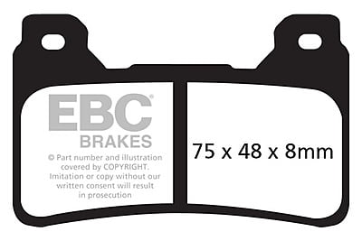 EBC Brakes FA390HH Double-H Series Sintered Brake Pads
