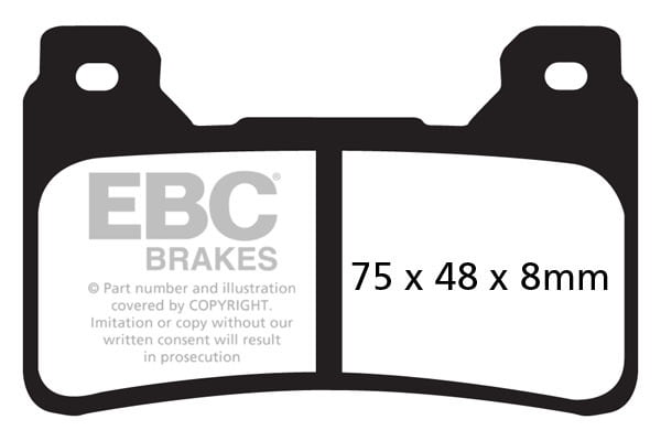 EBC Brakes FA390HH Double-H Series Sintered Brake Pads EBC Brakes FA390HH Double-H Series Sintered Brake Pads
