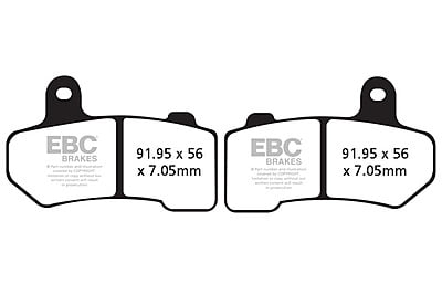 EBC Brakes FA409HH Double-H Series Sintered Brake Pads