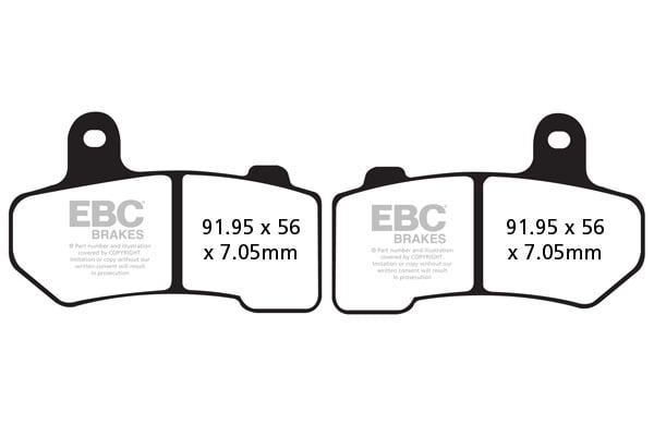 EBC Brakes FA409HH Double-H Series Sintered Brake Pads EBC Brakes FA409HH Double-H Series Sintered Brake Pads